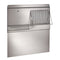 60-Inch Backsplash with shelves in Stainless Steel