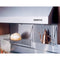 60-Inch Backsplash with shelves in Stainless Steel