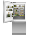 Integrated Refrigerator Freezer, 36", 19,2 cu ft, Ice & Water