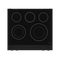 30 Inch Professional Electric Range With Tilt Panel Touch Control In Black/navy Blue Gordon Ramsay Series
