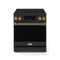 30 Inch Professional Electric Range With Tilt Panel Touch Control In Black/bronze Gordon Ramsay Series