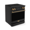 30 Inch Professional Electric Range With Tilt Panel Touch Control In Black/bronze Gordon Ramsay Series