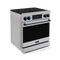 30 Inch Professional Electric Range With Tilt Panel Touch Control In Stainless Steel/navy Blue Gordon Ramsay Series