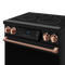 30 Inch Professional Electric Range With Tilt Panel Touch Control In Black/rose Gold Gordon Ramsay Series