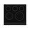 30 Inch Professional Electric Range With Tilt Panel Touch Control In Black/rose Gold Gordon Ramsay Series
