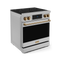 30 Inch Professional Electric Range With Tilt Panel Touch Control In Stainless Steel/bronze Gordon Ramsay Series
