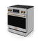 30 Inch Professional Electric Range With Tilt Panel Touch Control In Stainless Steel/bronze Gordon Ramsay Series