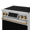 30 Inch Professional Electric Range With Tilt Panel Touch Control In Stainless Steel/bronze Gordon Ramsay Series