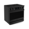 36 Inch Professional Electric Range With Tilt Panel Touch Control In Black Gordon Ramsay Series