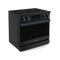 36 Inch Professional Electric Range With Tilt Panel Touch Control In Black/navy Blue Gordon Ramsay Series