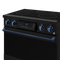 36 Inch Professional Electric Range With Tilt Panel Touch Control In Black/navy Blue Gordon Ramsay Series