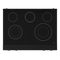 36 Inch Professional Electric Range With Tilt Panel Touch Control In Black/navy Blue Gordon Ramsay Series