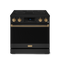 36 Inch Professional Electric Range With Tilt Panel Touch Control In Black/bronze Gordon Ramsay Series