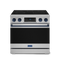 36 Inch Professional Electric Range With Tilt Panel Touch Control In Stainless Steel/navy Blue Gordon Ramsay Series