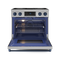 36 Inch Professional Electric Range With Tilt Panel Touch Control In Stainless Steel/navy Blue Gordon Ramsay Series
