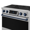 36 Inch Professional Electric Range With Tilt Panel Touch Control In Stainless Steel/navy Blue Gordon Ramsay Series