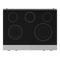 36 Inch Professional Electric Range With Tilt Panel Touch Control In Stainless Steel/navy Blue Gordon Ramsay Series
