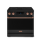 36 Inch Professional Electric Range With Tilt Panel Touch Control In Black/rose Gold Gordon Ramsay Series