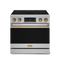 36 Inch Professional Electric Range With Tilt Panel Touch Control In Stainless Steel/bronze Gordon Ramsay Series