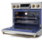 36 Inch Professional Electric Range With Tilt Panel Touch Control In Stainless Steel/bronze Gordon Ramsay Series