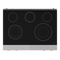 36 Inch Professional Electric Range With Tilt Panel Touch Control In Stainless Steel/bronze Gordon Ramsay Series