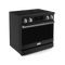 36 Inch Professional Electric Range With Tilt Panel Touch Control In Black/stainless Steel Gordon Ramsay Series