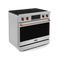 36 Inch Professional Electric Range With Tilt Panel Touch Control In Stainless Steel/rose Gold Gordon Ramsay Series