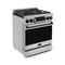 30 Inch Professional Gas Range With Tilt Panel Touch Control In Stainless Steel/black Gordon Ramsay Serie
