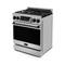 30 Inch Professional Gas Range With Tilt Panel Touch Control In Stainless Steel/black Gordon Ramsay Serie