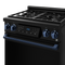 30 Inch Professional Lp Range With Tilt Panel Touch Control In Matte Black/blue Gordon Ramsay Series