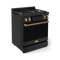 30 Inch Professional Lp Range With Tilt Panel Touch Control In Matte Black/bronze Gordon Ramsay Series