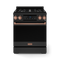 30 Inch Professional Lp Range With Tilt Panel Touch Control In Matte Black/rose Gold Gordon Ramsay Series