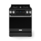 30 Inch Professional Gas Range With Tilt Panel Touch Control In Matte Black/stainless Steel Gordon Ramsay Series