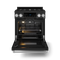 30 Inch Professional Gas Range With Tilt Panel Touch Control In Matte Black/stainless Steel Gordon Ramsay Series