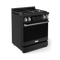 30 Inch Professional Gas Range With Tilt Panel Touch Control In Matte Black/stainless Steel Gordon Ramsay Series