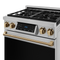 30 Inch Professional Lp Range With Tilt Panel Touch Control In Stainless Steel/bronze Gordon Ramsay Series