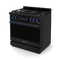 36 Inch Professional Gas Range With Tilt Panel Touch Control In Black/navy Blue Gordon Ramsay Series