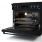 36 Inch Professional Gas Range With Tilt Panel Touch Control In Black/navy Blue Gordon Ramsay Series