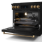 36 Inch Professional Gas Range With Tilt Panel Touch Control In Black/bronze Gordon Ramsay Series