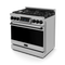 36 Inch Professional Gas Range With Tilt Panel Touch Control In Stainless Steel/black Gordon Ramsay Series