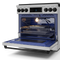 36 Inch Professional Gas Range With Tilt Panel Touch Control In Stainless Steel/black Gordon Ramsay Series