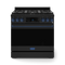 36 Inch Professional Lp Range With Tilt Panel Touch Control In Black/navy Blue| Gordon Ramsay Series
