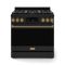 36 Inch Professional Lp Range With Tilt Panel Touch Control In Black/bronze Gordon Ramsay Series