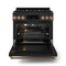 36 Inch Professional Lp Range With Tilt Panel Touch Control In Black/bronze Gordon Ramsay Series