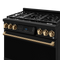 36 Inch Professional Lp Range With Tilt Panel Touch Control In Black/bronze Gordon Ramsay Series