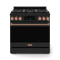 36 Inch Professional Lp Range With Tilt Panel Touch Control In Black/rose Gold Gordon Ramsay Series