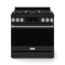 36 Inch Professional Lp Range With Tilt Panel Touch Control In Black/stainless Steel Gordon Ramsay Series