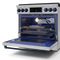 36 Inch Professional Gas Range With Tilt Panel Touch Control In Stainless Steel/navy Blue| Gordon Ramsay Series