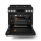 36 Inch Professional Gas Range With Tilt Panel Touch Control In Black/stainless Steel Gordon Ramsay Series