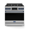 36 Inch Professional Lp Range With Tilt Panel Touch Control In Stainless Steel/navy Blue| Gordon Ramsay Series